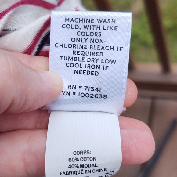 L.L. Bean Signature Women’s Stripe T-Shirt, Sz M - Picture 7 of 9